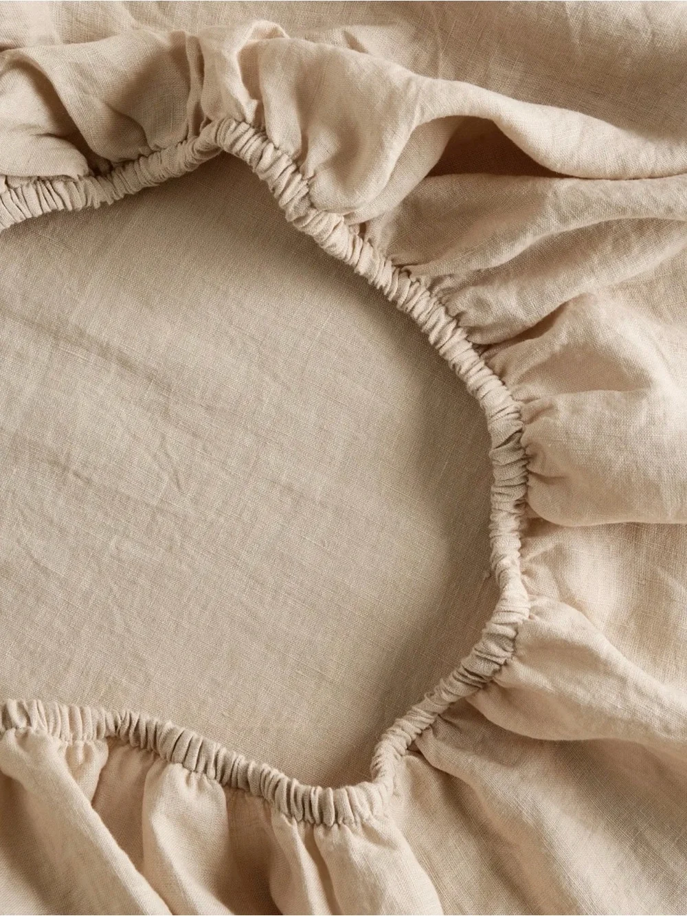 Quince NWOT European Linen Sheet Set in Oat Queen Size 1006